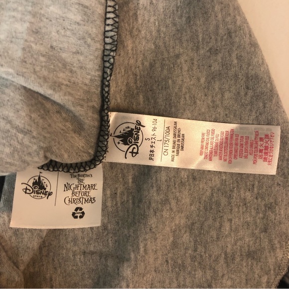 Disney Tim Burton’s The Nightmare Before Christmas Medium 3/4 Sleeve Tee T Shirt - Picture 5 of 7